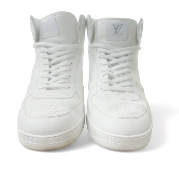 Louis Vuitton Men’s Rivoli Boot Sneaker White Leather US 11.5 - Picture 3 of 9
